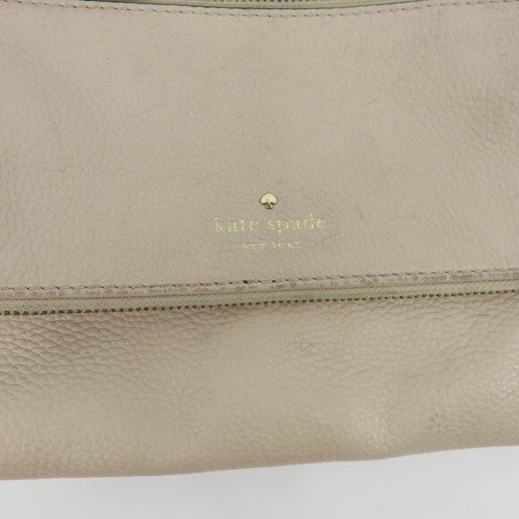 Kate Spade Cobble Hill Small Toddy Crossbody Handbag Purse Beige Pebbled Leather - Picture 5 of 16